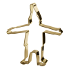 Santa Claus Office - Cookie Cutter, Santa, Gold.