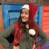 Woollen elf hat, red-and-white.