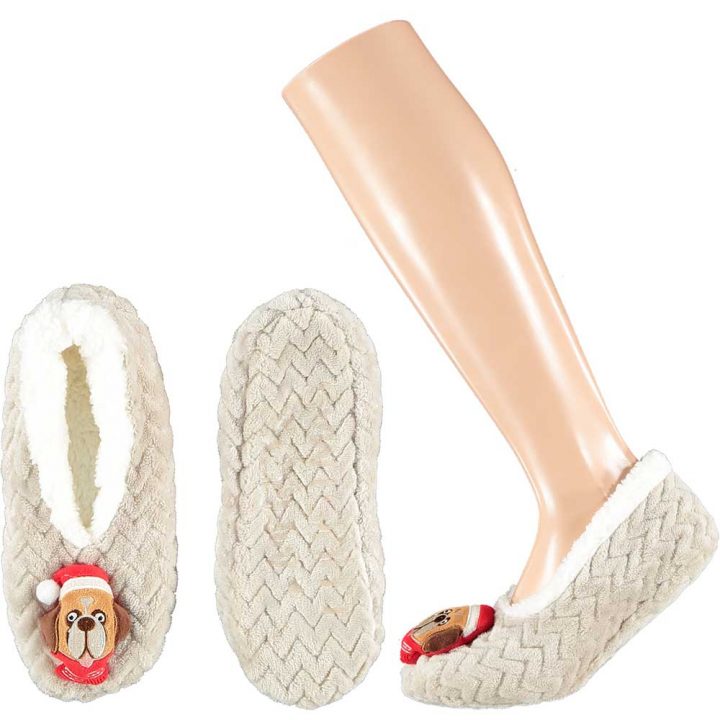 Santa Claus Office - Children Soft Ballerina Socks, Dog.