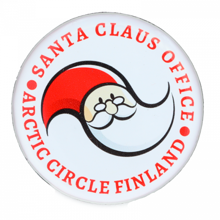 Santa Claus Office logo magnet.