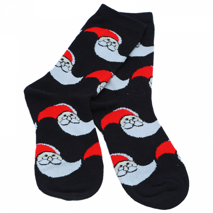 Santa Claus Office logo socks.
