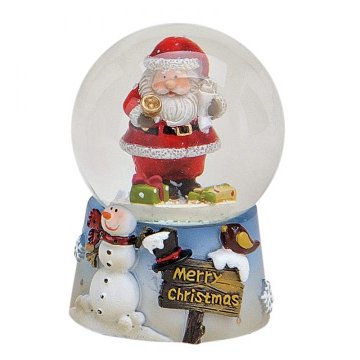 Santa and Snowman Snow Globe.
