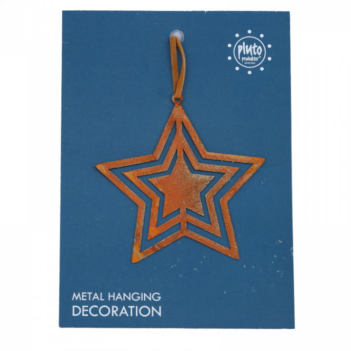 Tree Decoration, Metallic Star.