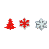 Clip Deco Snowflake and tree.