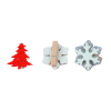 Clip Deco Snowflake and tree.