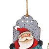 Wooden Tree Decoration, santa welcome.
