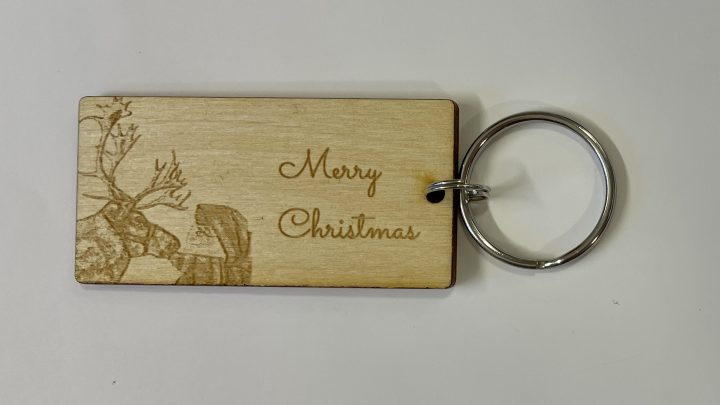 Key Chain Merry Christmas Santa.