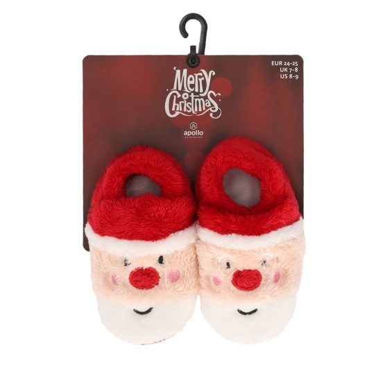 Children Christmas Slippers Santa Claus Office