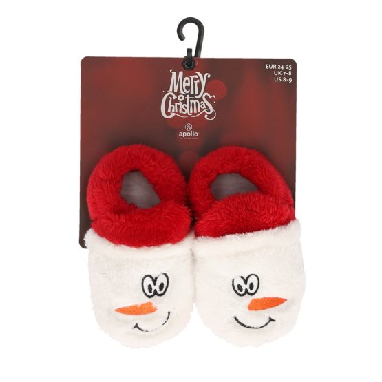 Children Christmas Slippers Santa Claus Office