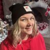 Santa Claus Office Logo beanie, color black.
