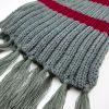 Scarf grey-red.