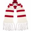Scarf white-red.
