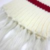 Scarf white-red.